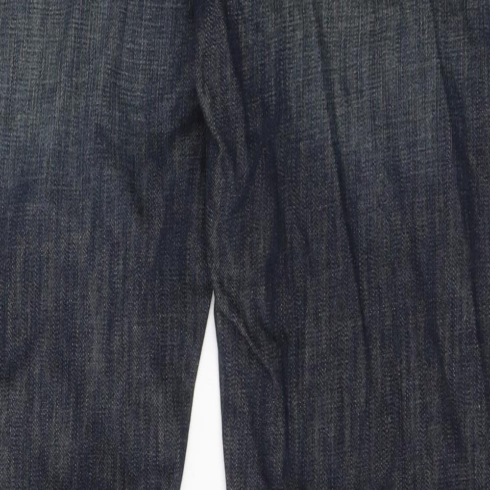 Levies Mens Blue Cotton Bootcut Jeans Size S L34 in Regular Button
