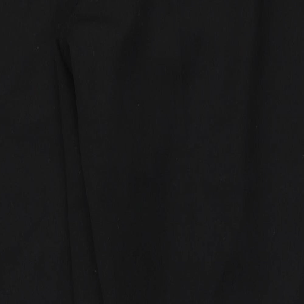 Dunnes Stores Womens Black Polyester Dress Pants Trousers Size 12 L27 in Regular Tie