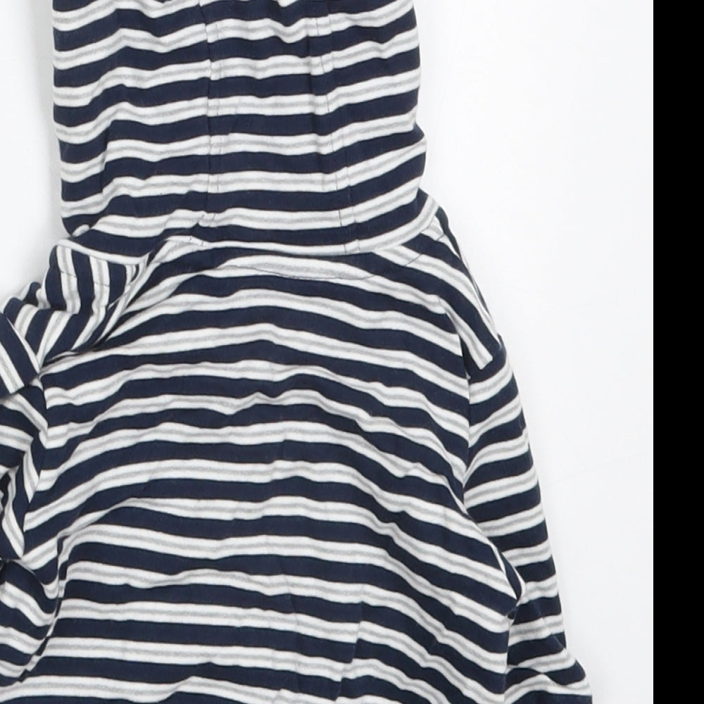 NEXT Boys Blue Striped Jacket Size 0-3 Months Zip