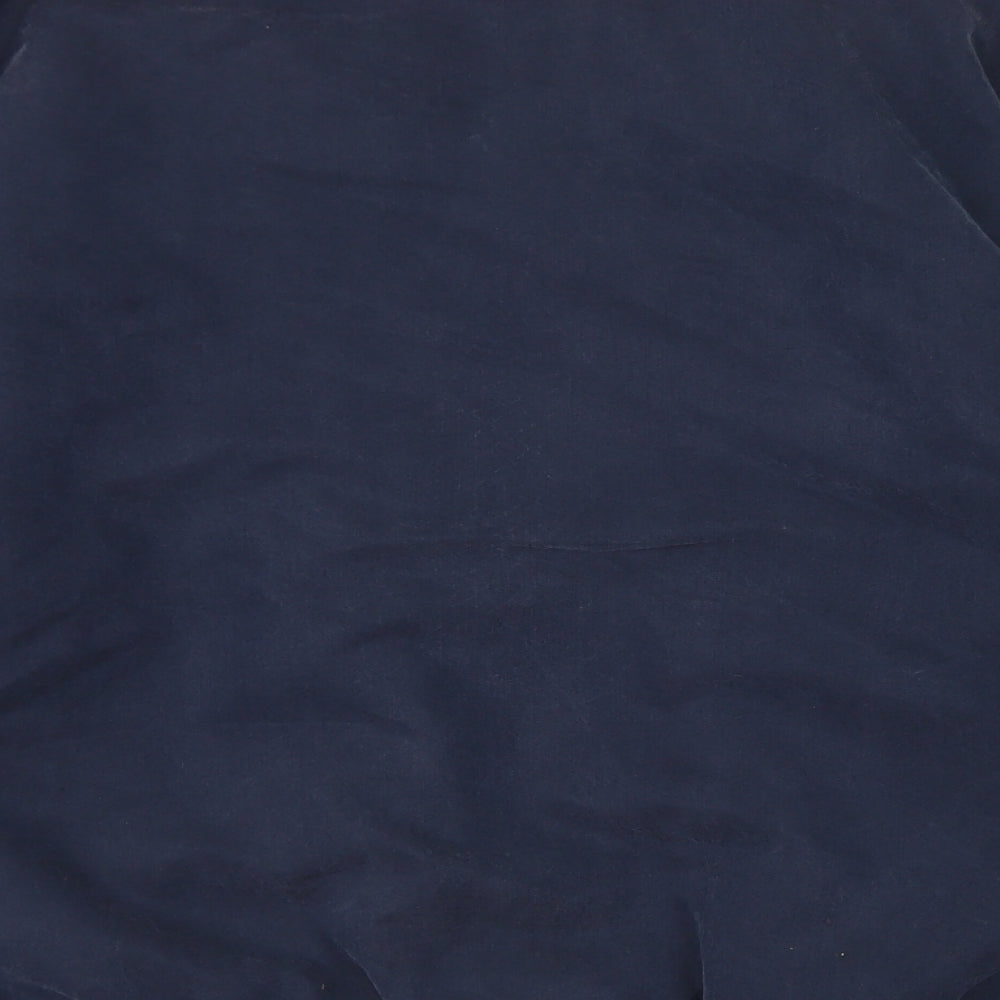 Savatini Mens Blue Bomber Jacket Jacket Size L Zip