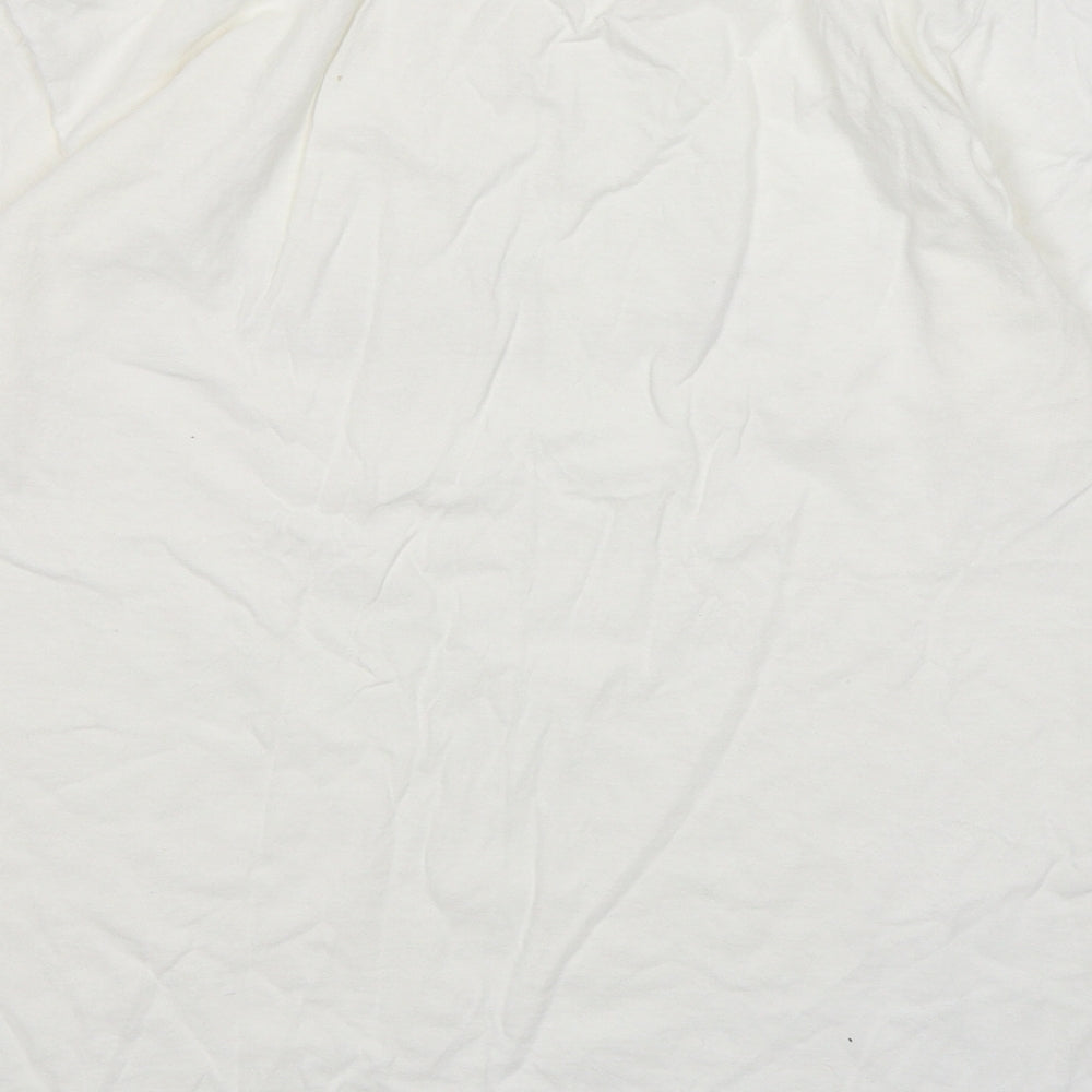 Fruit of the Loom Womens White Cotton Basic T-Shirt Size M Round Neck - The Bride