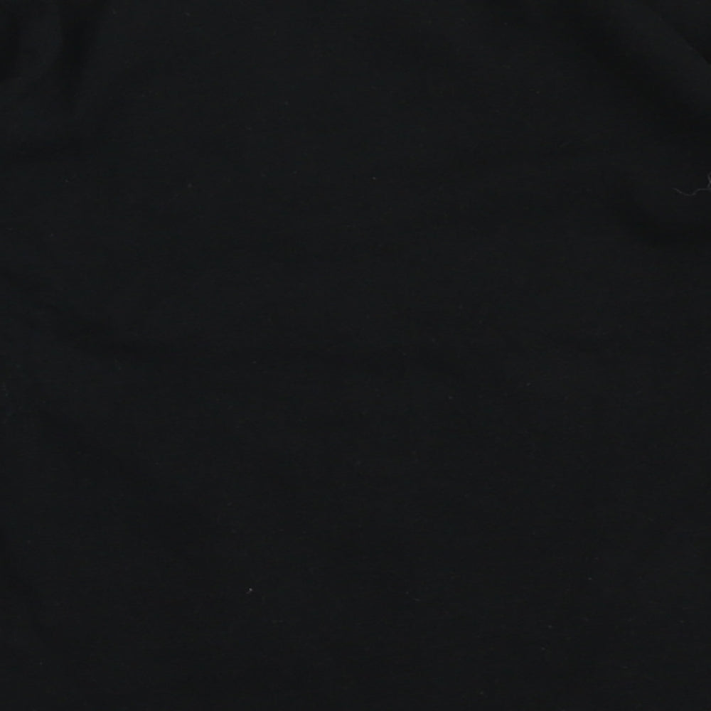 Matalan Girls Black 100% Cotton Basic T-Shirt Size 4 Years Round Neck - Be You