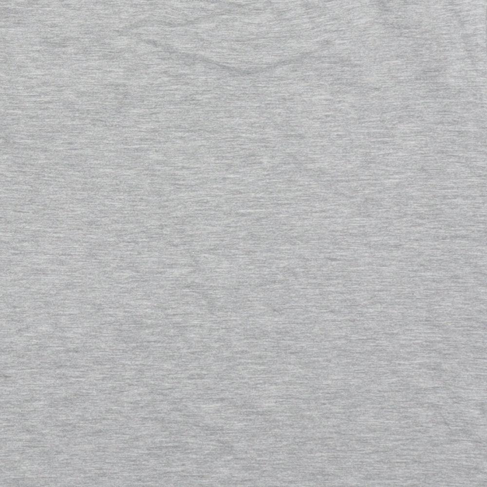 Marks and Spencer Girls Grey Cotton Basic T-Shirt Size 11-12 Years Crew Neck Pullover - friends
