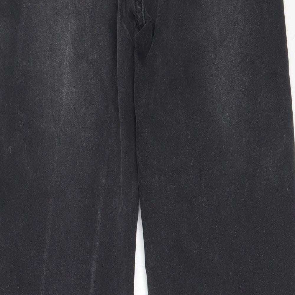My Tina's Womens Black Cotton Straight Jeans Size S L26.5 in Regular