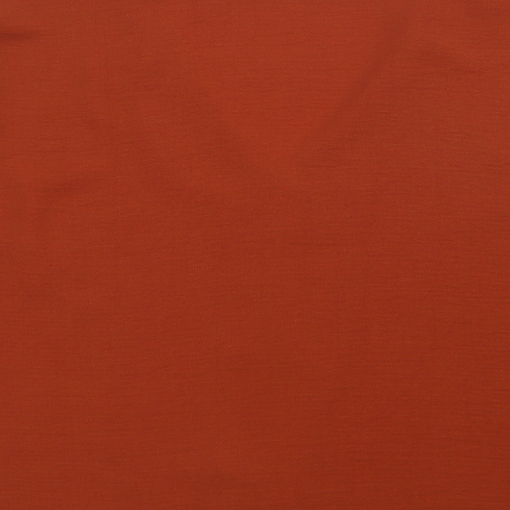 Papaya Womens Brown Polyester Basic Blouse Size 16 V-Neck