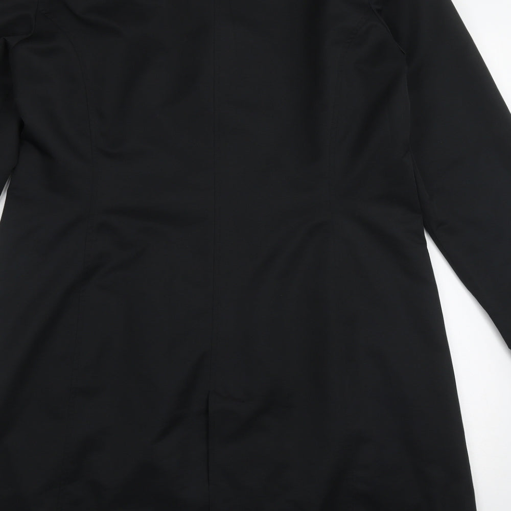 Agenda Womens Black Jacket Size 14 Button