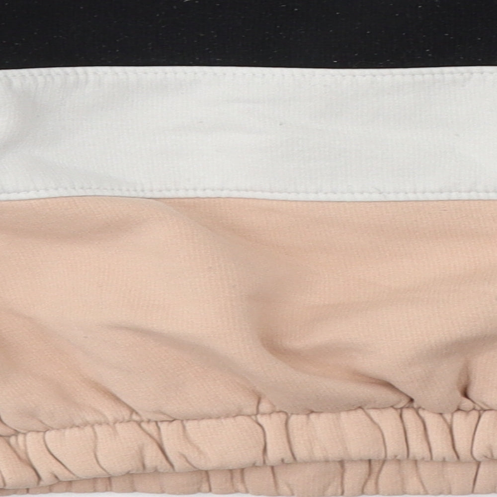 Holyfield Girls Beige Round Neck Striped Cotton Pullover Jumper Size XS - SIZE 8-10years