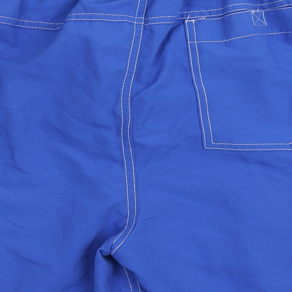 George Mens Blue 100% Polyester Athletic Shorts Size XL Regular