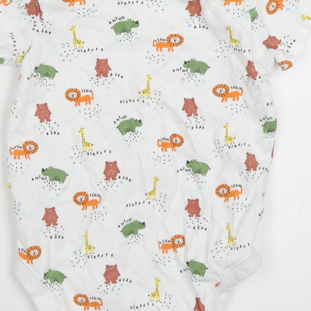 F&F Boys Multicoloured Spotted Cotton Leotard One-Piece Size 18-24 Months - Animal Print