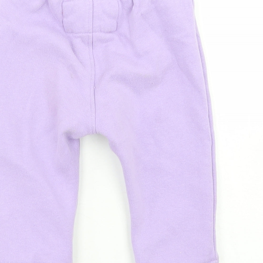 O'Neills Girls Purple Cotton Jogger Trousers Size 6-9 Months