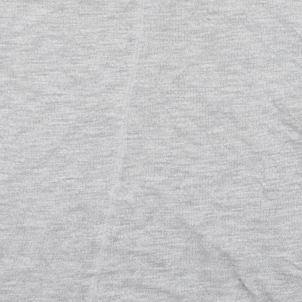 Only Womens Grey Round Neck Cotton Pullover Jumper Size S