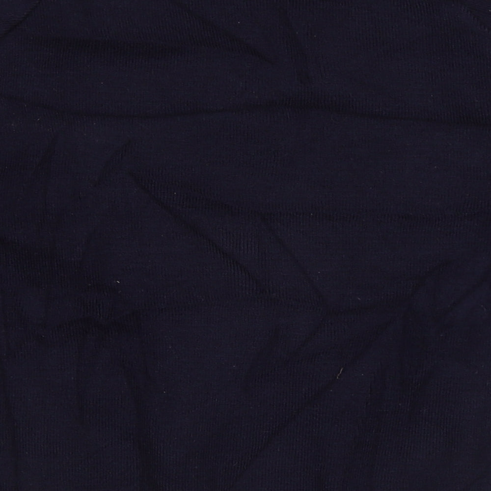 Rowlinson Courtelle Mens Blue V-Neck Acrylic Pullover Jumper Size S