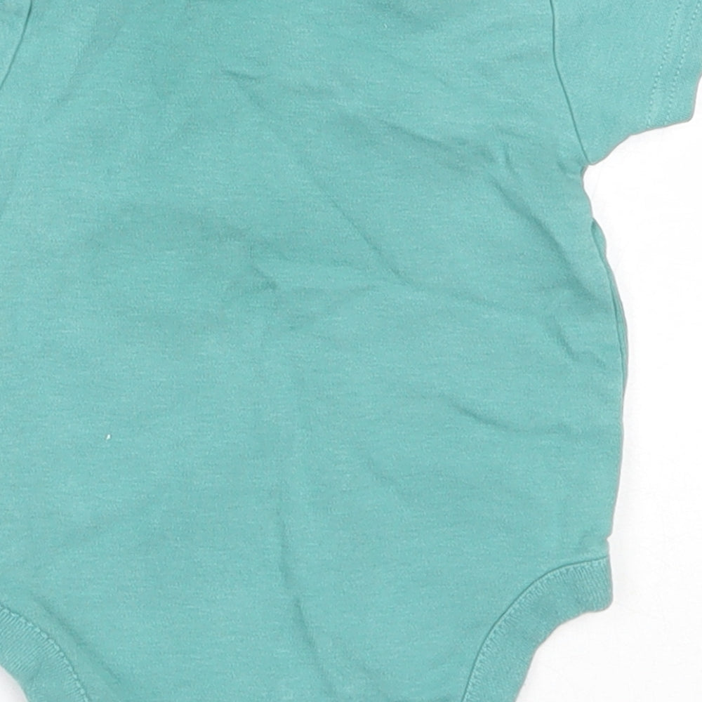 NEXT Girls Green Cotton Babygrow One-Piece Size 0-3 Months - Giraffe
