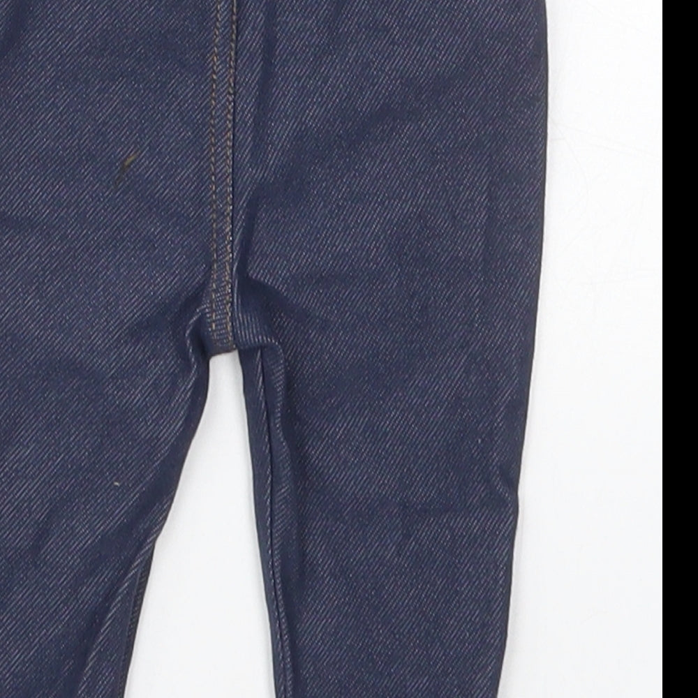 NEXT Girls Blue Cotton Capri Jeans Size 3-6 Months
