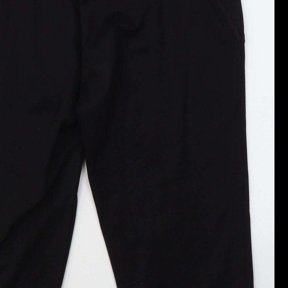 Olympus Womens Black Polyester Compression Shorts Size 8 L16 in Regular