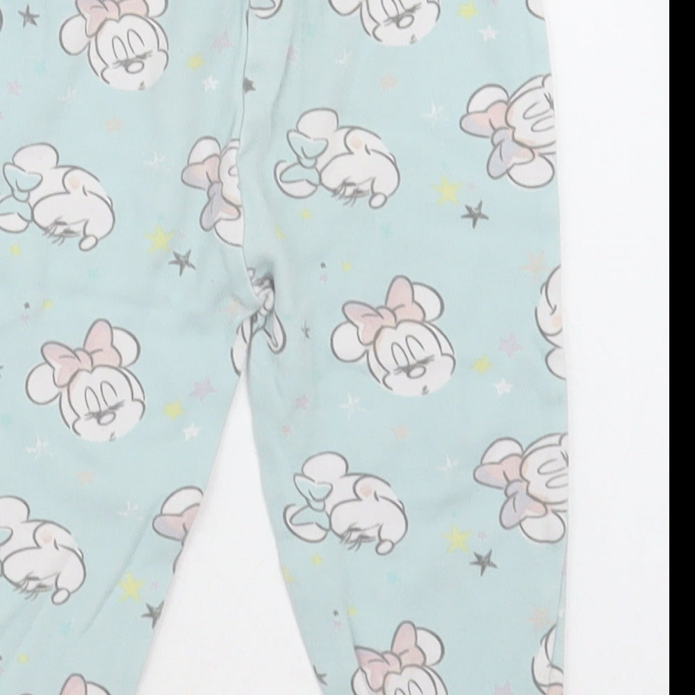 George Girls Green Geometric Cotton Cami Pyjama Pants Size 18-24 Months Pullover - Minnie Mouse