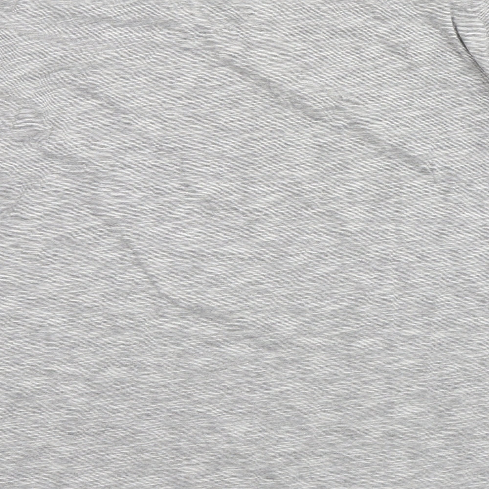 H&M Womens Grey Cotton Basic T-Shirt Size M Round Neck
