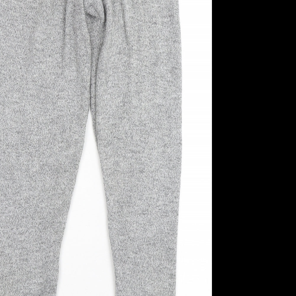 Preworn Womens Grey Acrylic Sweatpants Trousers Size S L30 in Regular Drawstring