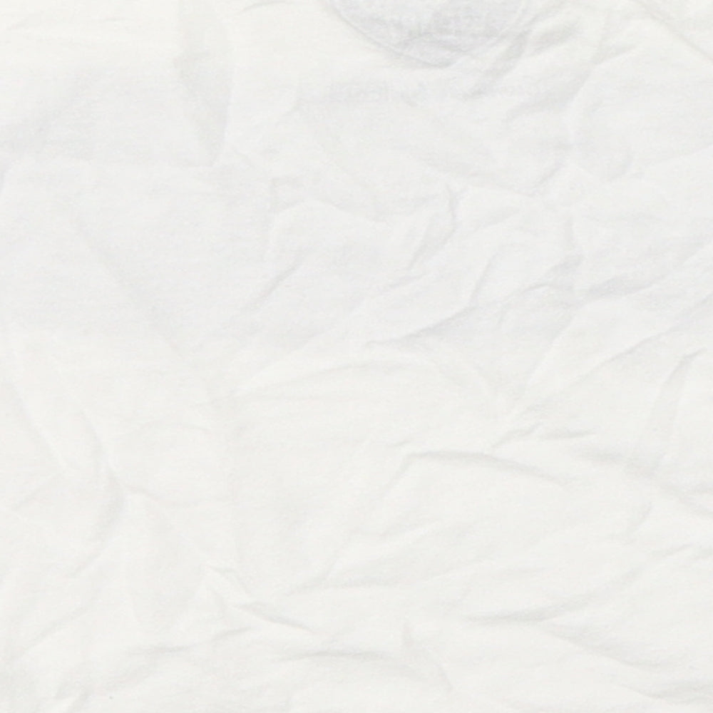 F&F Girls White Cotton Basic T-Shirt Size 5-6 Years Round Neck - Amazing