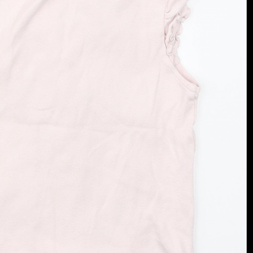 George Girls Pink Solid Cotton Top Pyjama Top Size 2-3 Years Pullover - Peppa Pig Sunset Sleepover