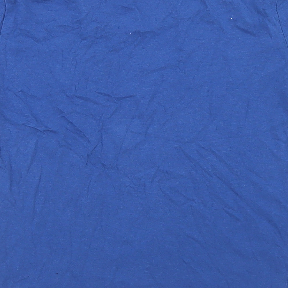 Dunnes Stores Boys Blue Cotton Basic T-Shirt Size 7 Years Crew Neck - Totally Cool