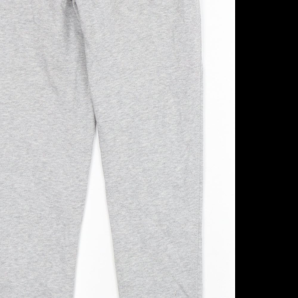 Primark Womens Grey Cotton Sweatpants Trousers Size 6 L30 in Regular Drawstring