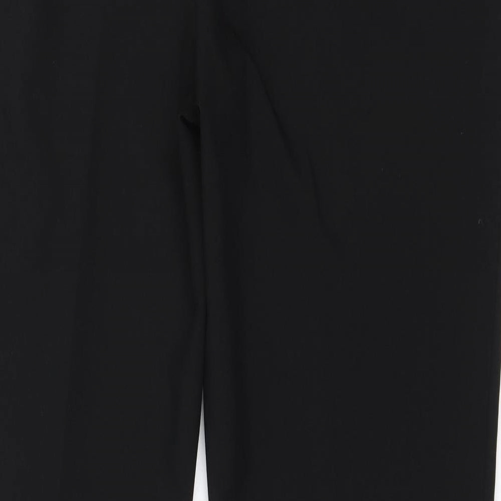 Dunnes Stores Womens Black Polyester Trousers Size 12 L29 in Regular