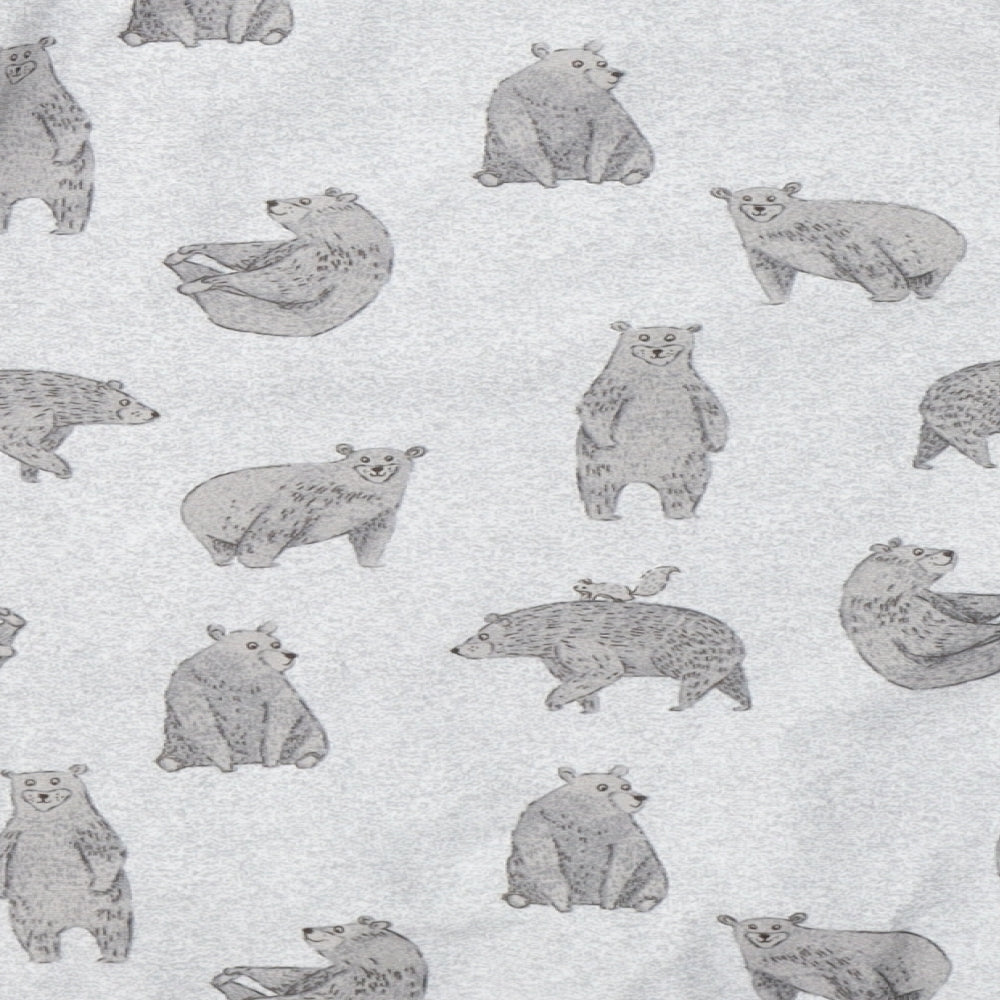 NEXT Womens Grey Solid Polyester Top Pyjama Top Size XS - Bear