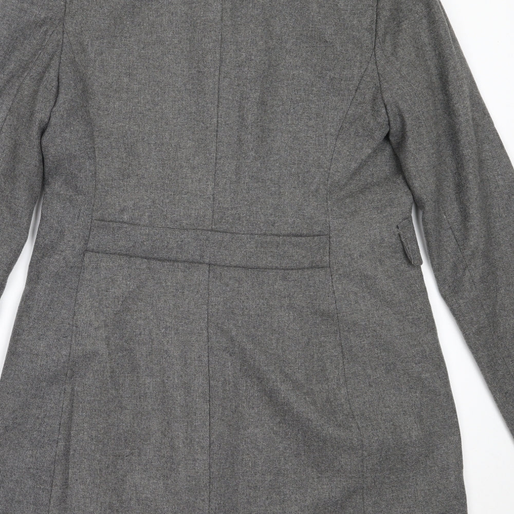 Waipai Womens Grey Overcoat Coat Size 40