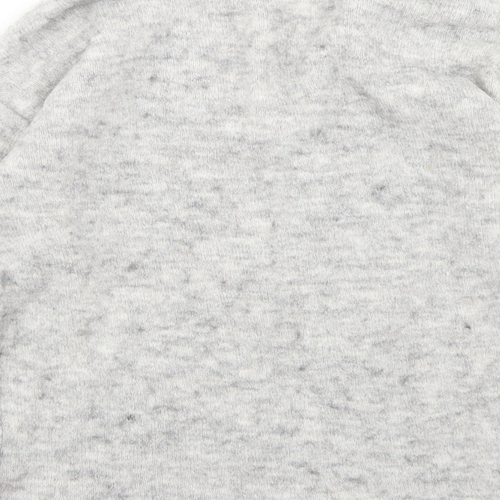 NEXT Womens Grey V-Neck Acrylic Pullover Jumper Size 10