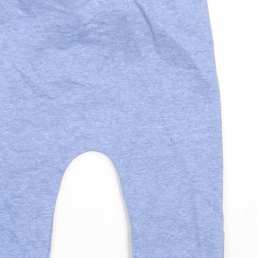 TU Boys Blue Cotton Jogger Trousers Size 6-9 Months
