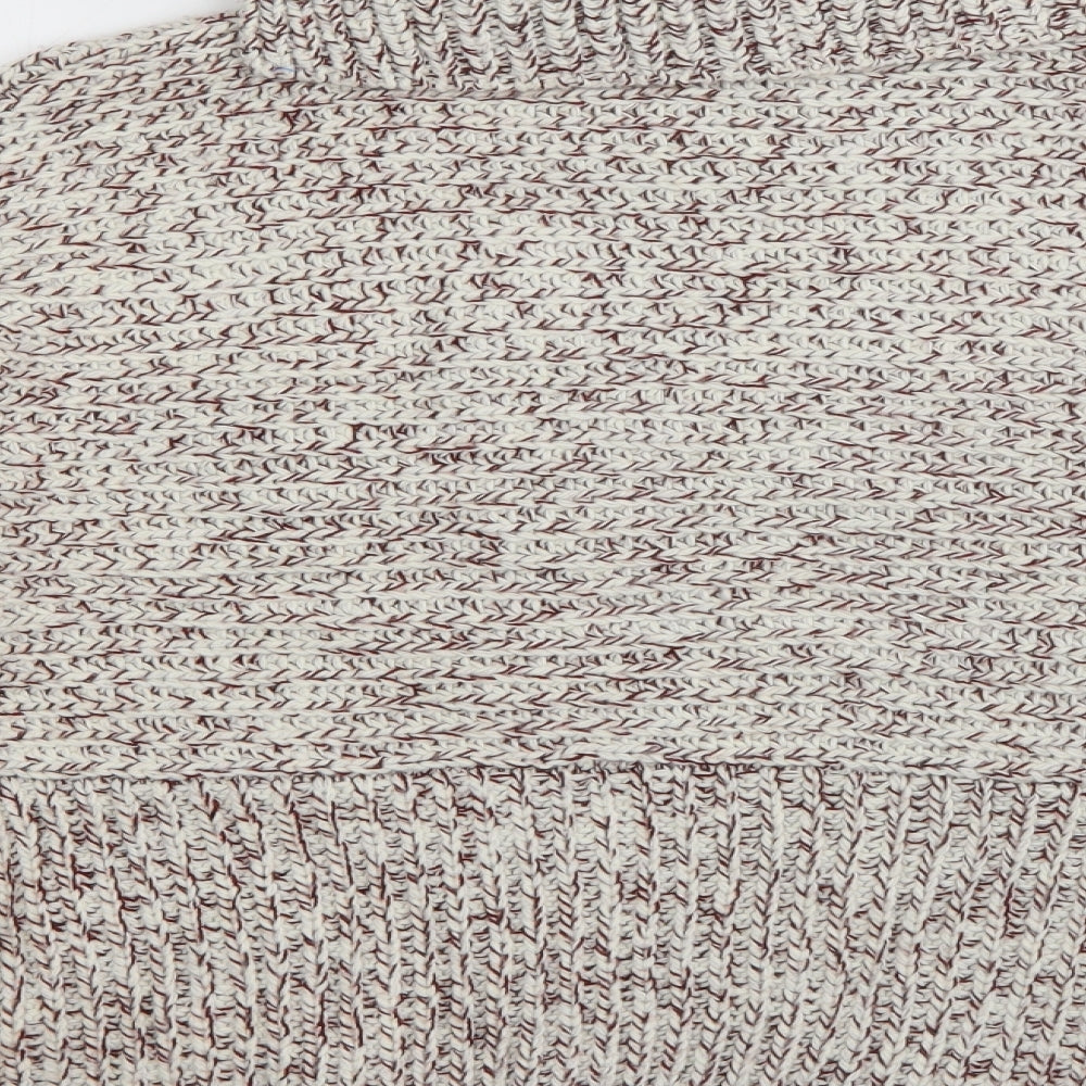 Topshop Womens White Roll Neck Acrylic Pullover Jumper Size 12