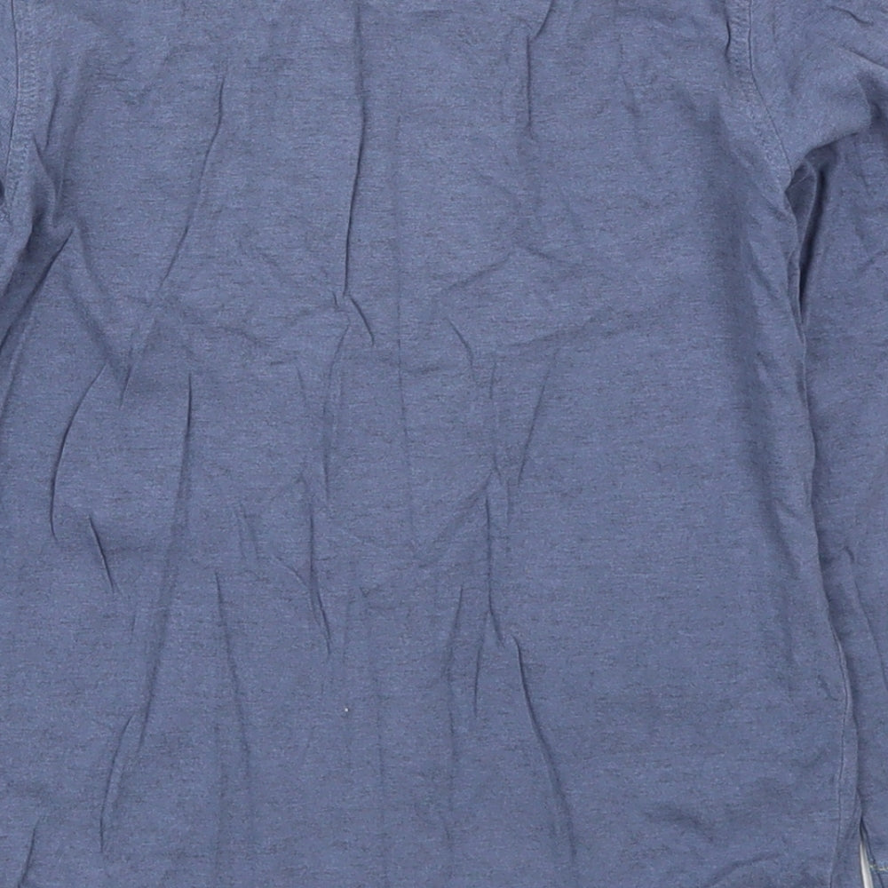 NEXT Boys Blue Cotton Basic T-Shirt Size 5-6 Years Crew Neck Pullover - Animals