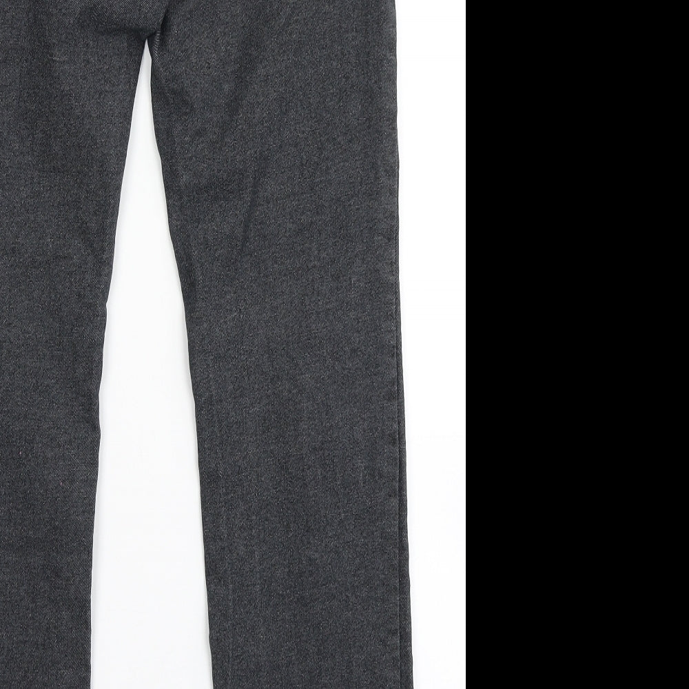 FB Fashion Womens Black Polyester Skinny Jeans Size 30 L31 in Regular Button