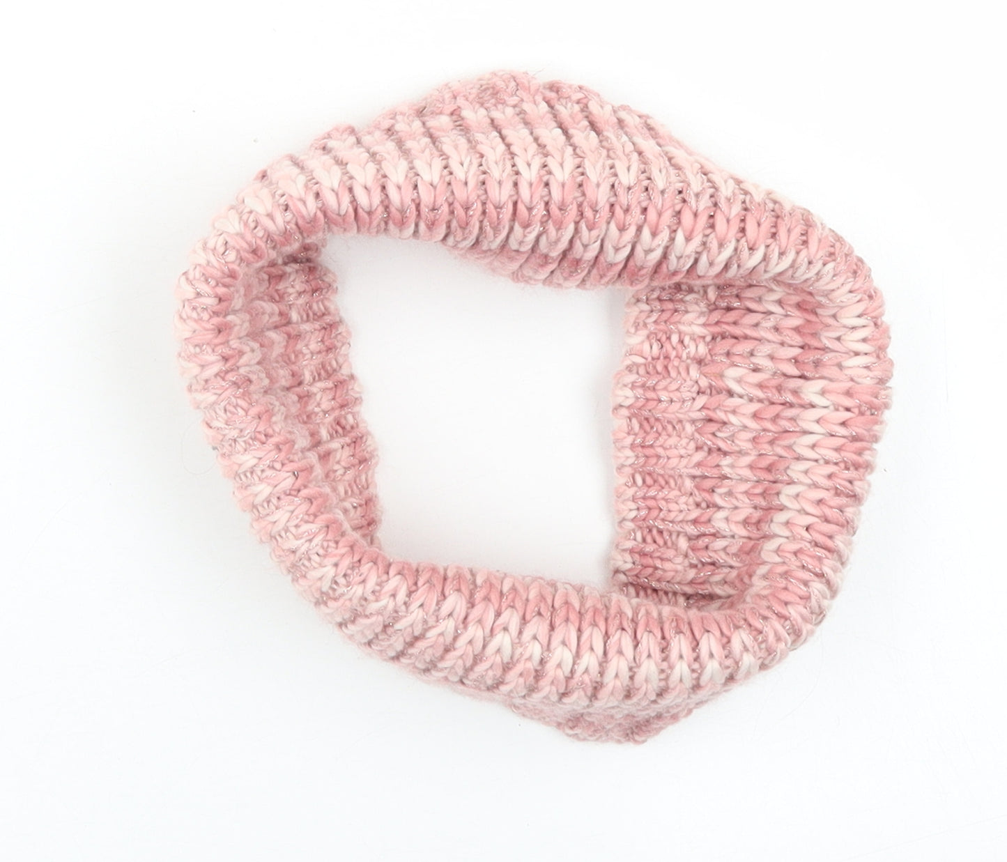 Dunnes Stores Girls Pink Acrylic Infinity Scarf Scarves & Wraps One Size - Age 9 - 11