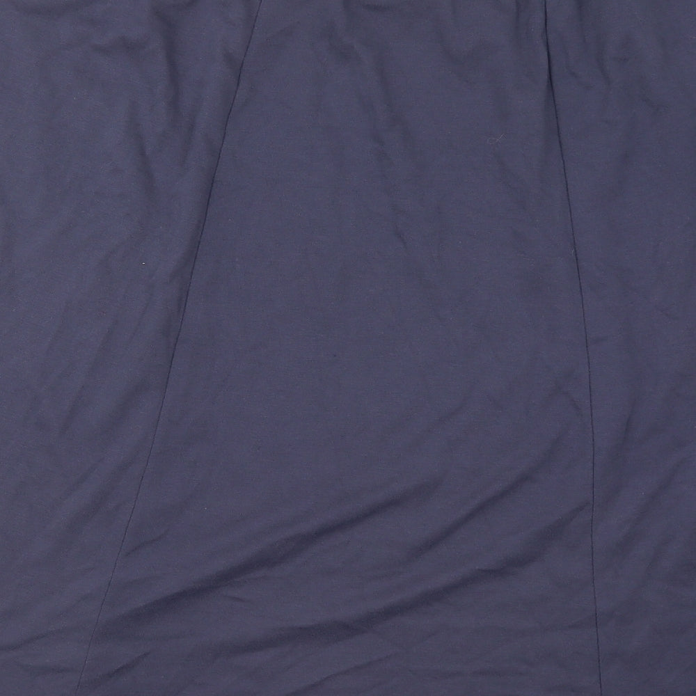 Classics Womens Blue Polyester Skater Skirt Size 24