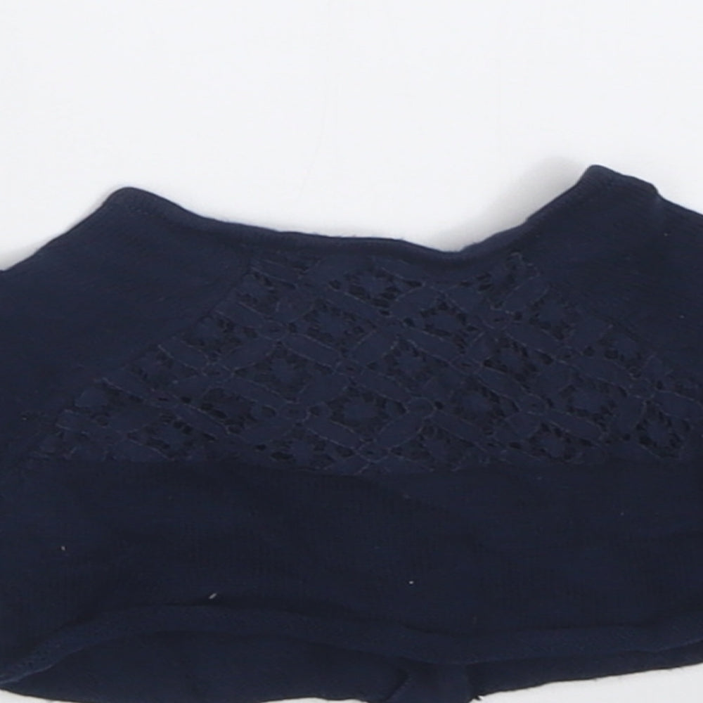NEXT Girls Blue Cotton Cardigan Jumper One Size Button - Up to 1 month