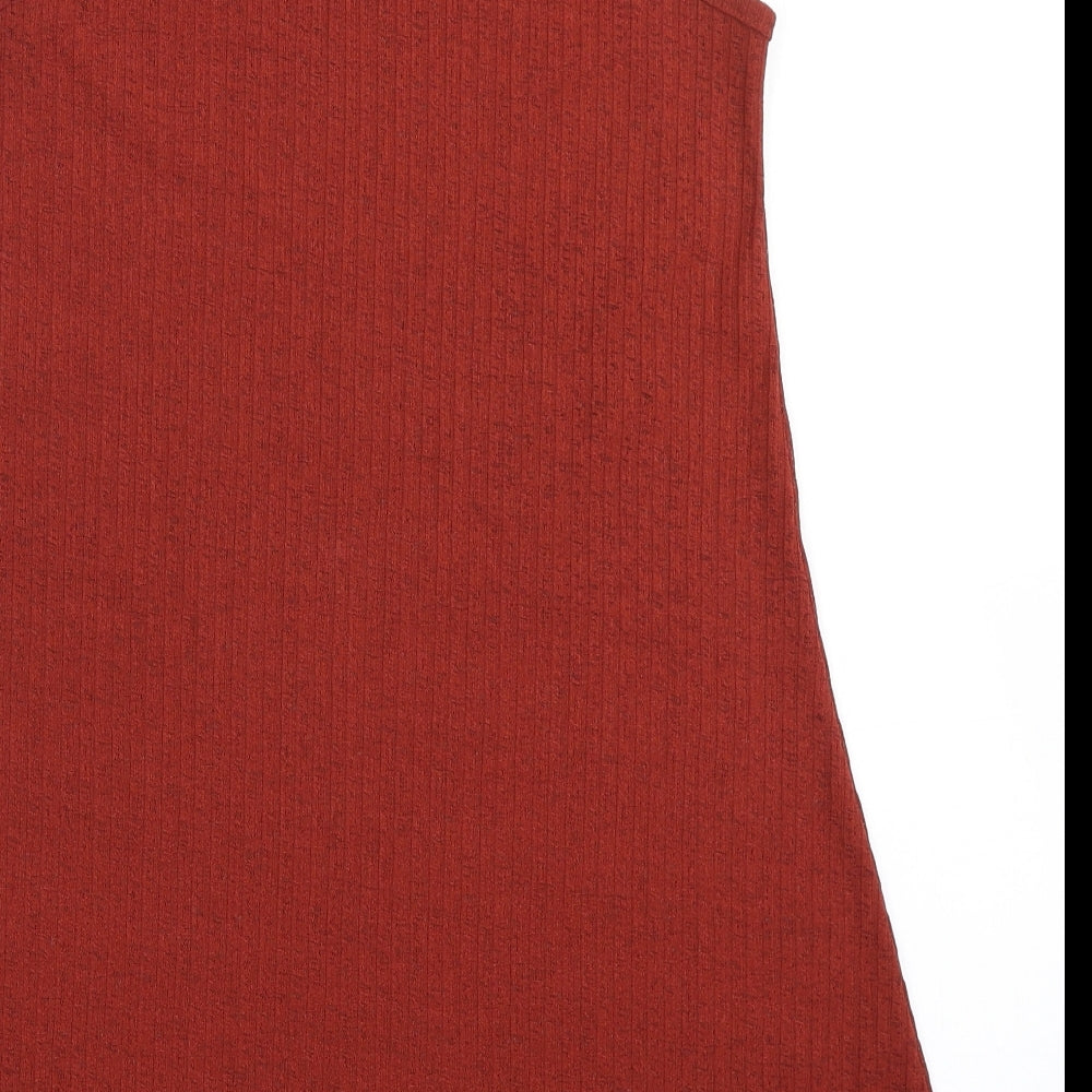 Primark Womens Red Polyester Trapeze & Swing Size S Round Neck Pullover