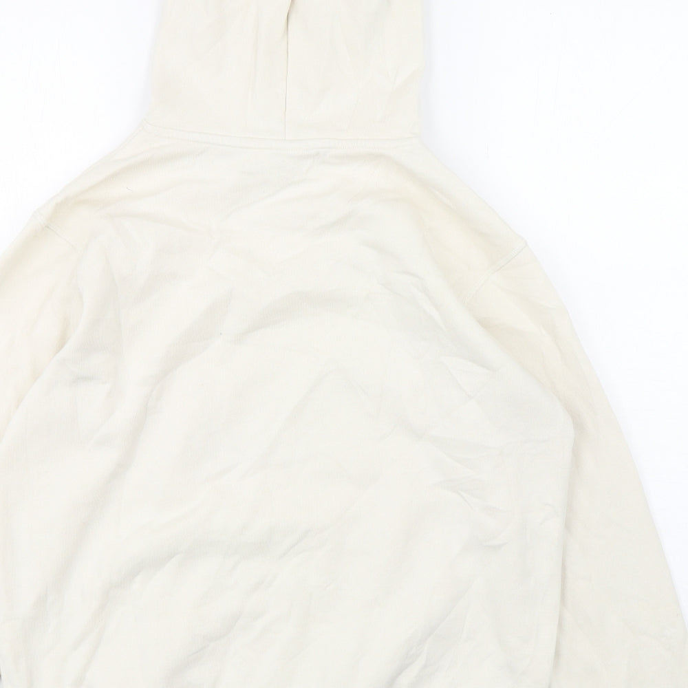 H&M Womens Beige Cotton Pullover Hoodie Size S Pullover - Disney