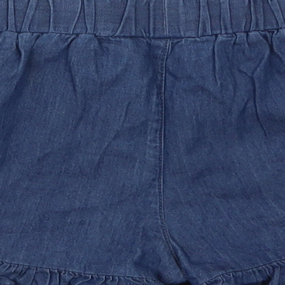 Primark Baby Blue Cotton Cropped Trousers Size 18-24 Months