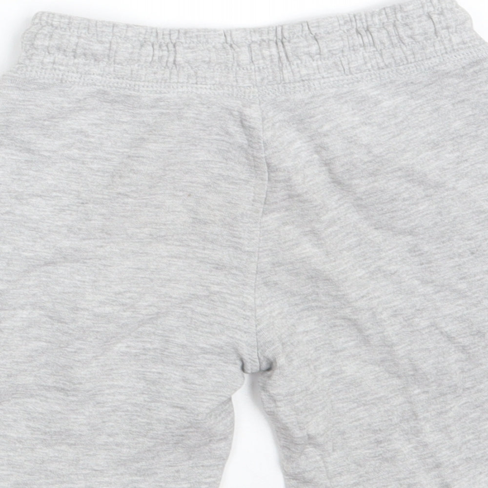 Urban Rascals Boys Grey Cotton Sweat Shorts Size 4-5 Years Regular Drawstring - Waist 20in;inside leg 5in