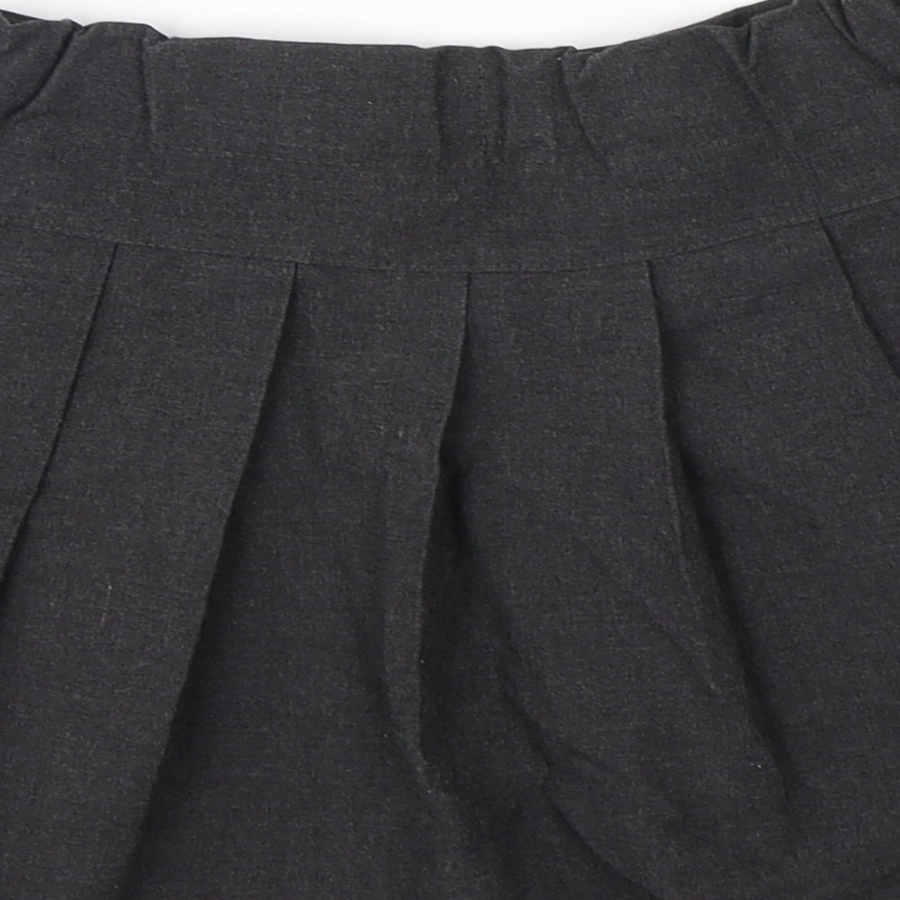 F&F Girls Grey Polyester Pleated Skirt Size 5-6 Years Regular