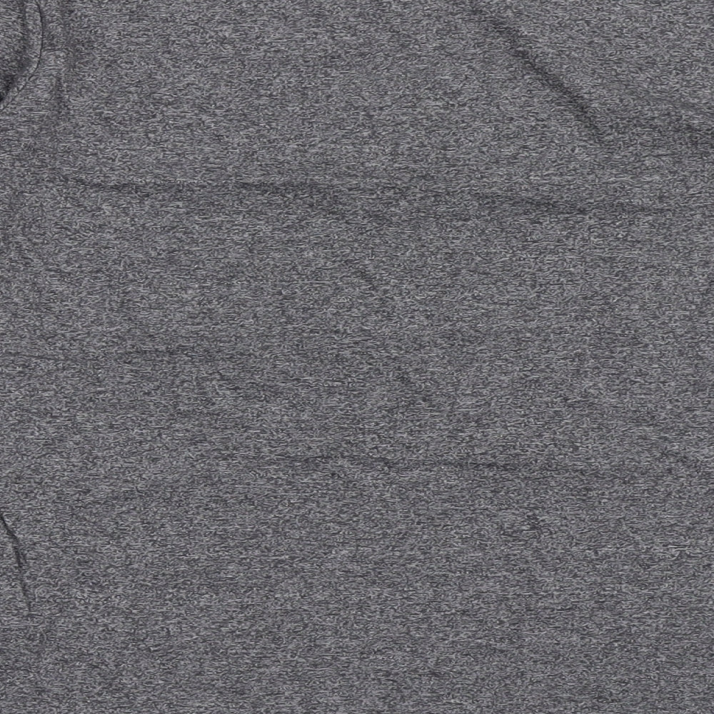 George Boys Grey Polyester Basic T-Shirt Size 10-11 Years Round Neck Pullover