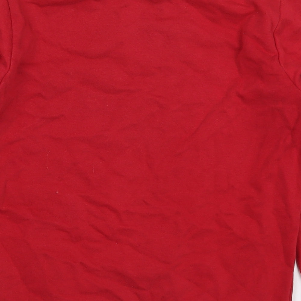 George Boys Red Cotton Pullover Sweatshirt Size 9-10 Years Pullover