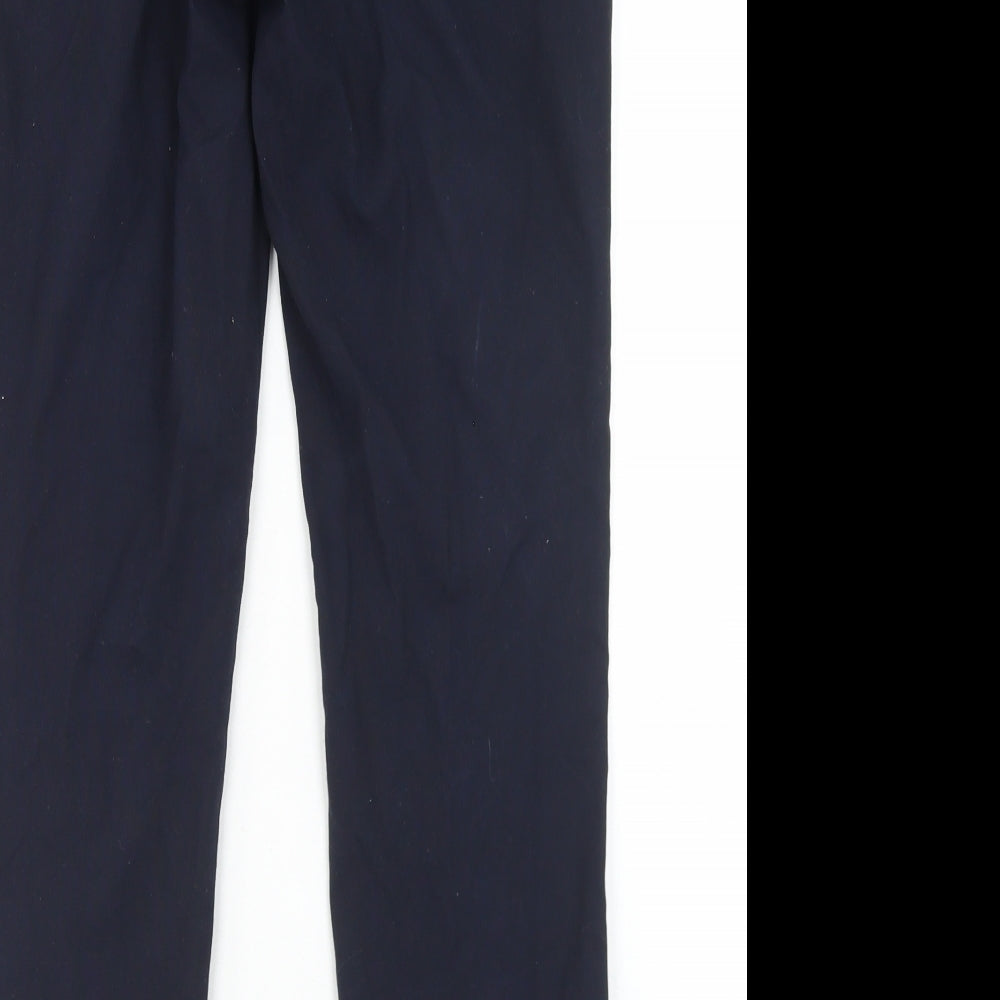 Topman Mens Blue Polyester Dress Pants Trousers Size 30 in L27 in Regular Hook & Eye - Short