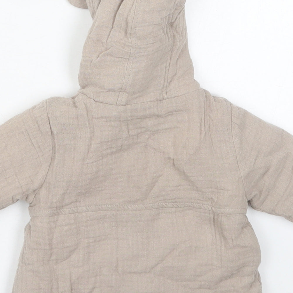 NEXT Girls Brown Jacket Size 3-6 Months Button