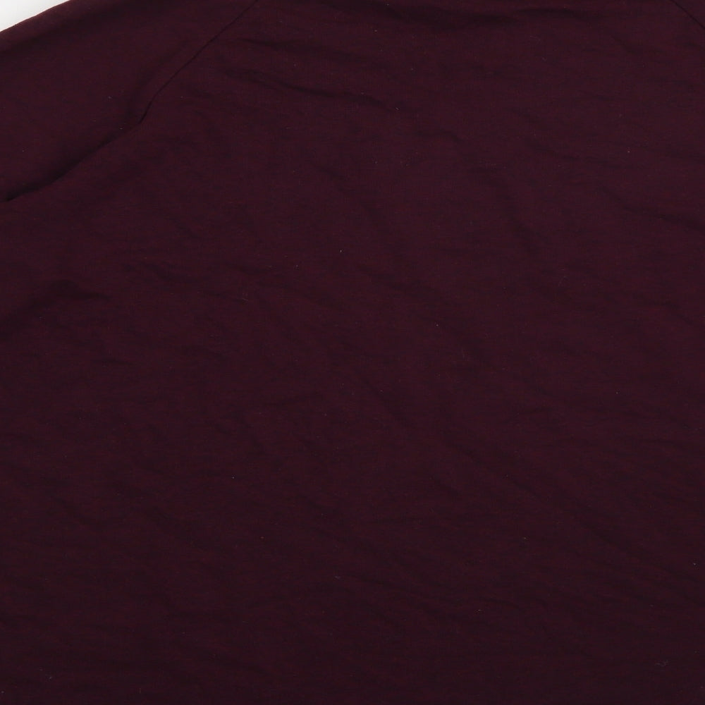 H&M Mens Purple Crew Neck Cotton Pullover Jumper Size M