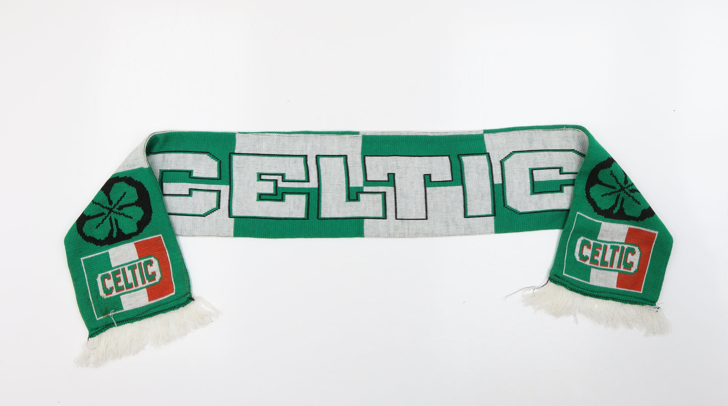 Celtic Football Club Mens Green Acrylic Scarf One Size - Celtic Football