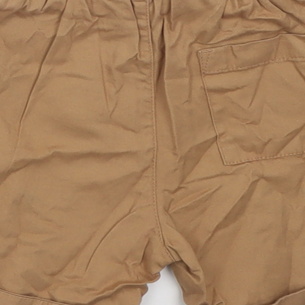 George Boys Brown Cotton Chino Shorts Size 2 Years Regular Tie