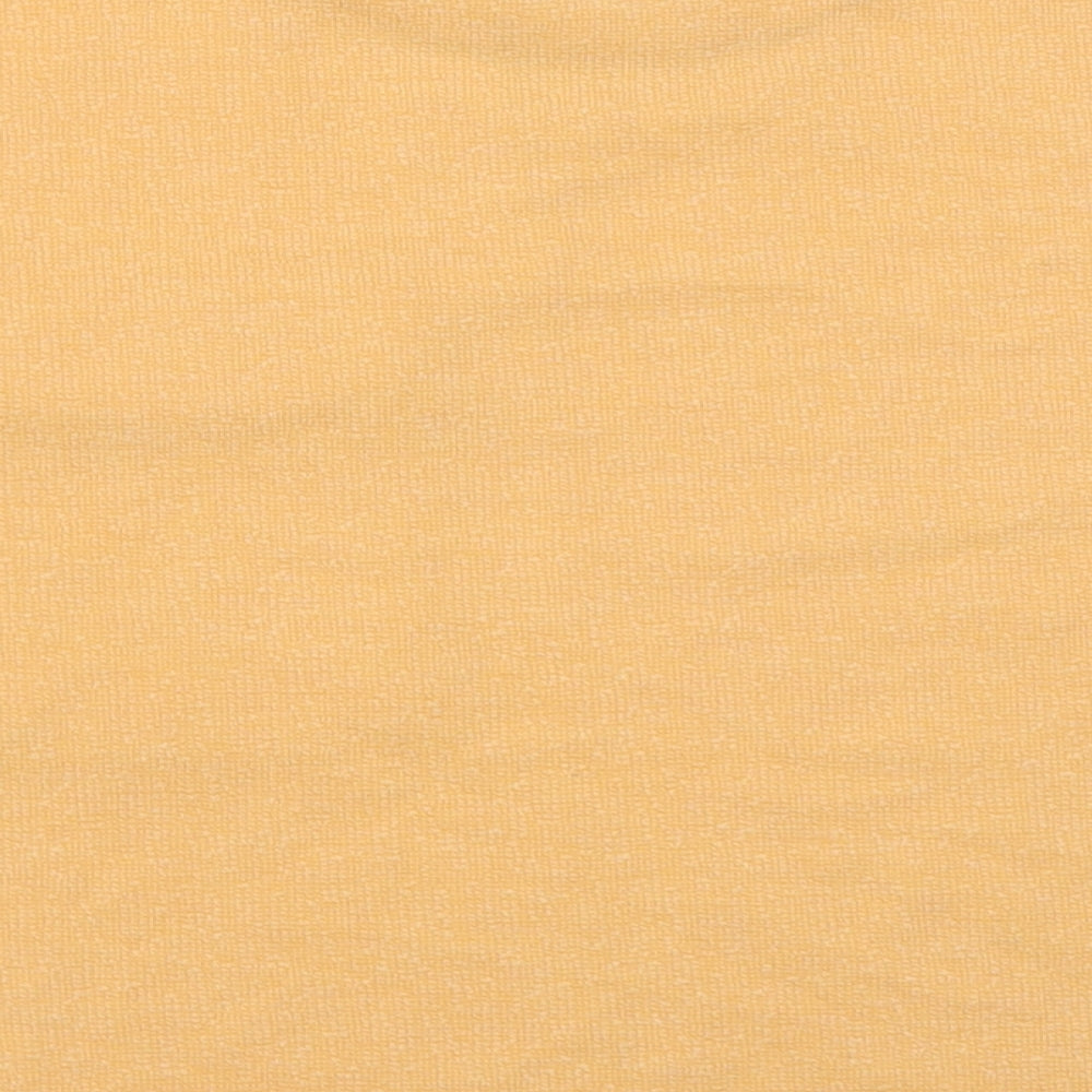 Primark Womens Orange Polyester Cropped T-Shirt Size M Crew Neck